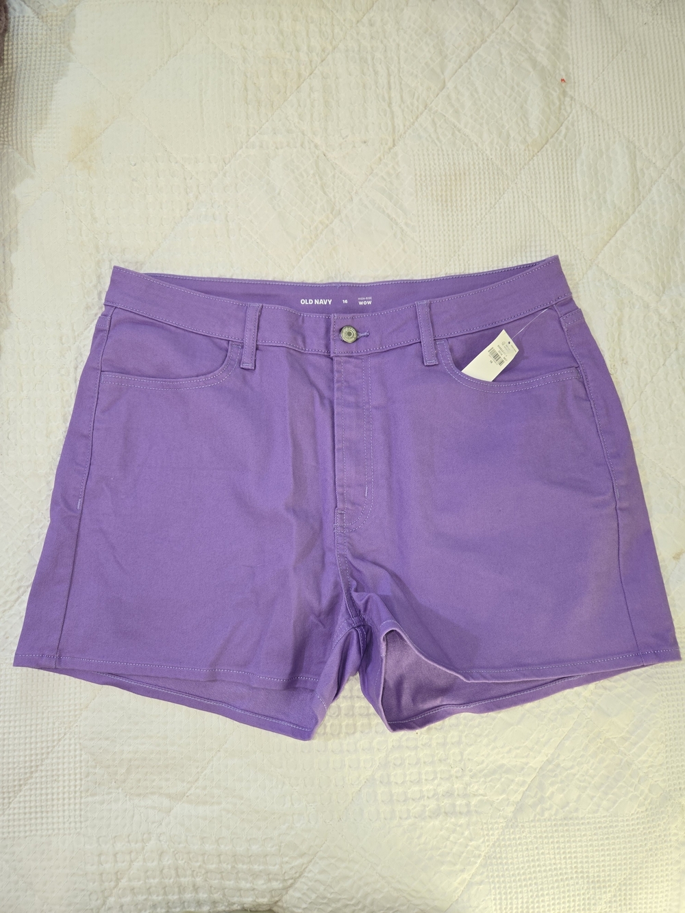 Old Navy Women's Purple Cotton Blend Shorts
